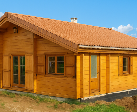 chalet habitable 100m2 modèle Athena plain pied