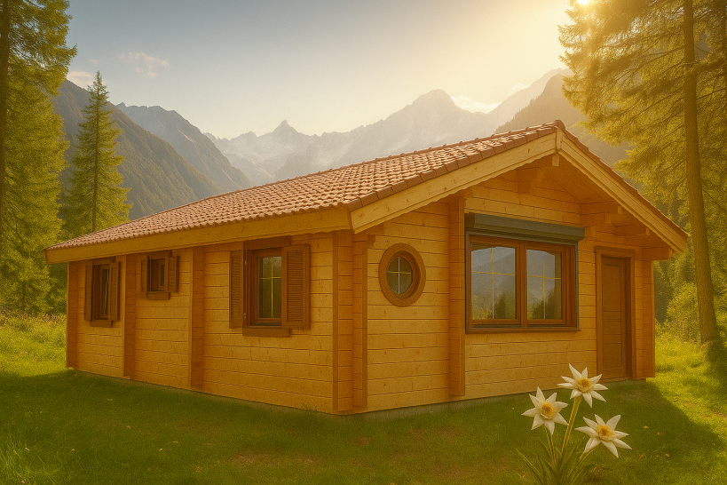 Chalet en bois de 60m2 lumineux : Jade