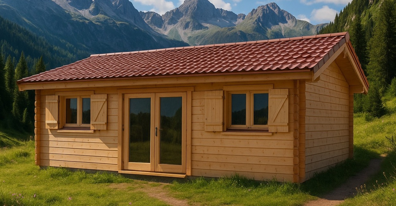 Chalet en bois scandinave Eva-Vincent