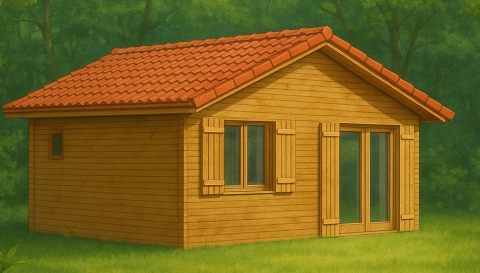 OLYMPE : chalet sur mesure plain pied