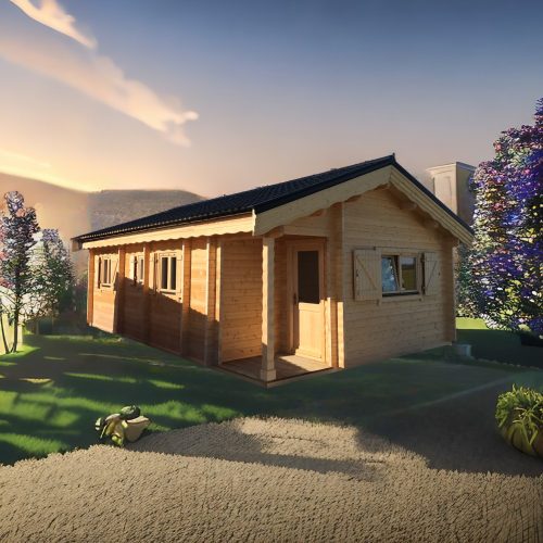 belinda chalet habitable 50m2 en bois
