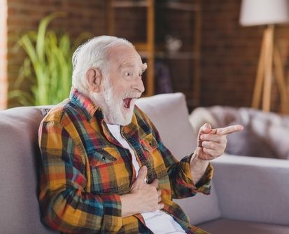 Photo,Of,Excited,Grandpa,Grey,Hair,Watching,Funny,Film,Tv Photo,Of,Excited,Grandpa,Grey,Hair,Watching,Funny,Film,Tv