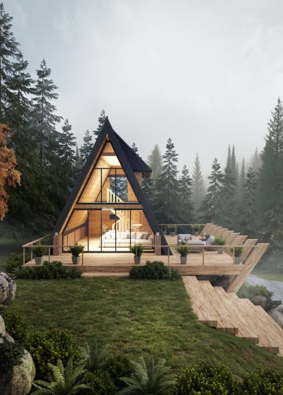 maison sans permis de construire chalet en bois design préfabriqué sans permis de construire